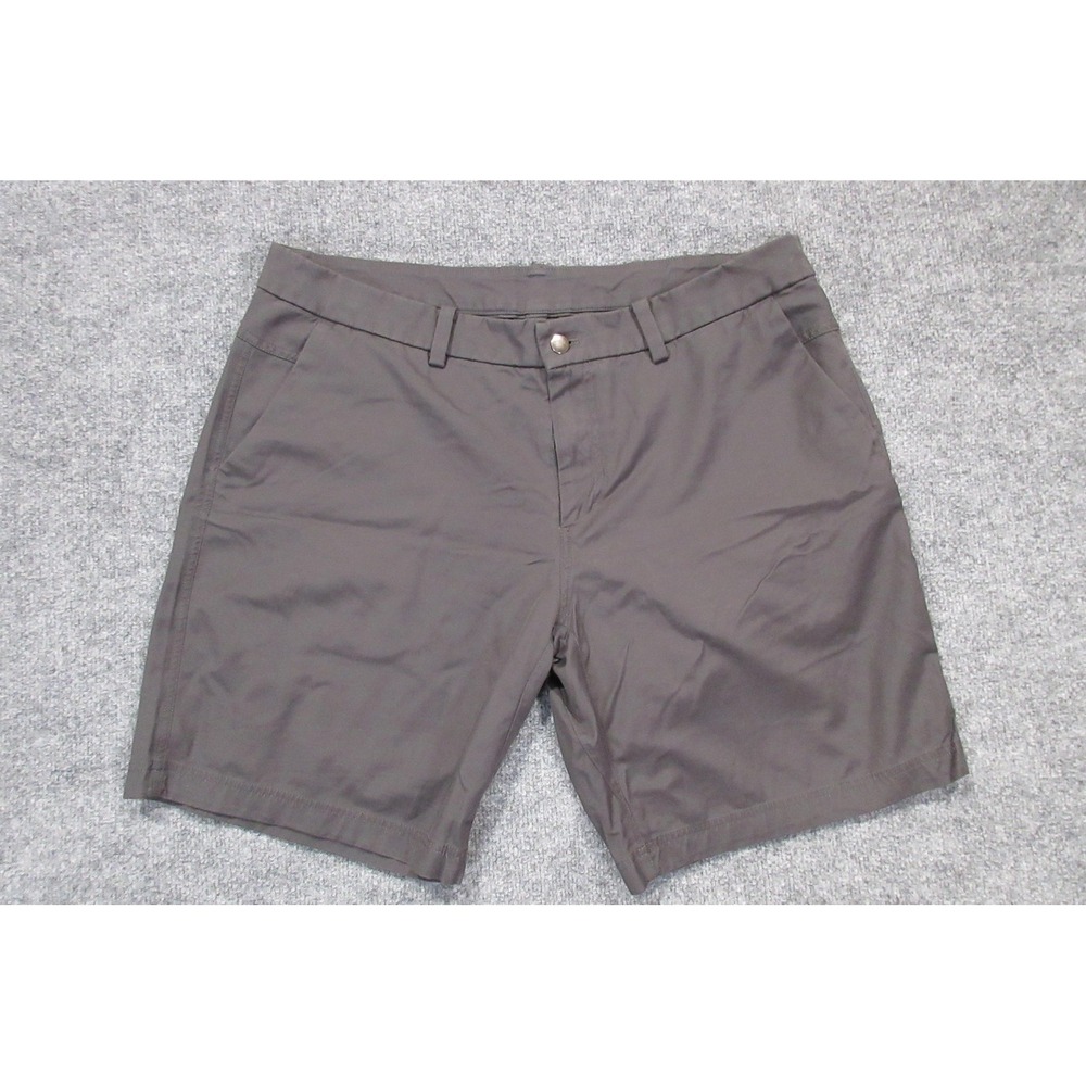 Lululemon Shorts Mens 38 Brown Athletic Chino Golf‎ Pockets Zip Fly Casual
